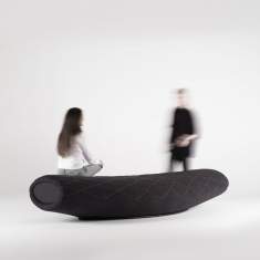 Lounge Sitzmöbel schwarz Offecct Waka
