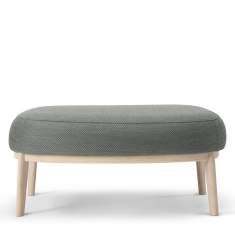 Polsterhocker Holz grau Offecct Shift Wood Ottoman