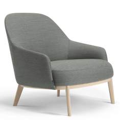 Loungesessel Holz grau Sessel Lounge Offecct Shift Wood