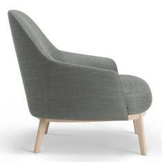 Loungesessel Holz grau Sessel Lounge Offecct Shift Wood