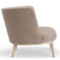 Loungesessel Holz beige Sessel Lounge Offecct Shift Wood Low