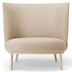 Loungesessel Holz beige Sessel Lounge Offecct Shift Wood High