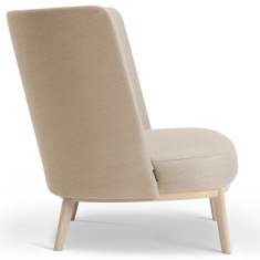 Loungesessel Holz beige Sessel Lounge Offecct Shift Wood High