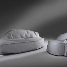 Loungesofa grau Sofa Lounge, offecct, Airberg