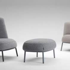 Polsterhocker grau Hocker, offecct, Shift