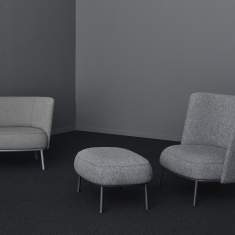 Sofa grau Lounge  Loungemöbel Set  offecct, Shift Low