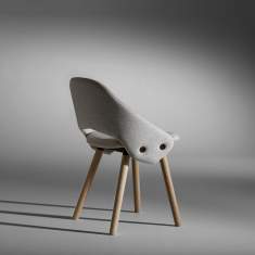 Besucherstuhl grau Besucherstühle Holz Konferenzstuhl Büro Konferenzstühle, offecct, Tailor
