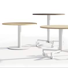 Konferenztisch Holz Konferenztische, Leuwico, GO² Besprechungstische
runde Tischplatte
höhenverstellbar