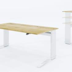 Höhenverstellbarer Schreibtisch weiß ergonomische Schreibtische mit Sideboard exklusiv Büromöbel, Leuwico, iMOVE C Sitz-/Stehtische
höhenverstellbar
Handverstellung