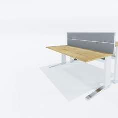 Höhenverstellbarer Schreibtisch weiß ergonomische Schreibtische mit Sideboard exklusiv Büromöbel, Leuwico, iMOVE C Sitz-/Stehtische
höhenverstellbar
Handverstellung