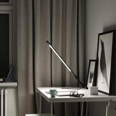 Tischlampe modern Leuchtröhre schmale Schreibtisch Lampe, Belux, Tubo