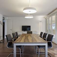 Pendelleuchten Design LED Pendelleuchte modern Bürolampe Metall Belux KOI NEO