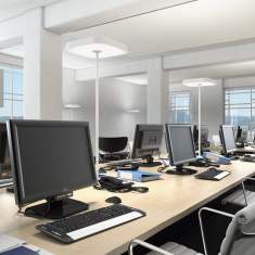 Tageslicht Tischlampe ergonomische Schreibtisch Lampe Tischleuchte Tageslicht Belux, KOI-Q Tischaufbauleuchte