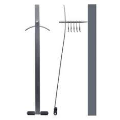 Kleiderständer Garderobenständer aus Aluminium Cascando, Standalone