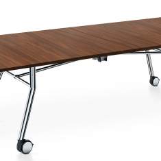 Grosse Konferenztische auf Rollen Konferenztisch fahrbar Rolltisch klappbar Rolltische Holz, Sedus, mastermind