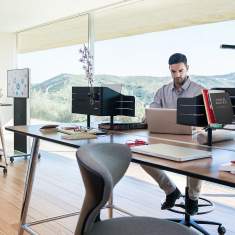 Hochtisch Büro, Stehtisch Holz, Ergonomie Schreibtische ergonomisch, Sedus, Mastermind high