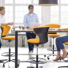 Großer Schreibtisch Holz Tischplatte quadratischer Bürotisch Konferenztische, Sedus, temptation high desk