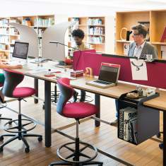 Großer Schreibtisch Holz Tischplatte quadratischer Bürotisch Konferenztische, Sedus, temptation high desk