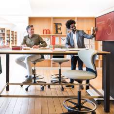 Großer Schreibtisch Holz Tischplatte quadratischer Bürotisch Konferenztische, Sedus, temptation high desk
