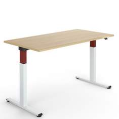höhenverstellbarer Schreibtisch Büro Holz  Schreibtische Steelcase Migration SE
Kabelkanal
rechteckige Tischplatte
