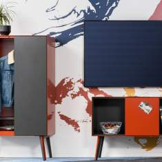 Schliessfächerschrank Schliessfächerschränke Holz Büro Volum Art Schliessfächer