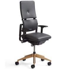 Bürodrehstühle Leder Bürodrehstuhl schwarz Ergonomischer Bürostuhl Steelcase Please Anniversary