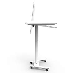 Multifunktionstisch Whiteboard Rednerpult Identi All-in-One Sitz-Stehtisch dinamica solo
