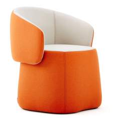 Polsterhocker orange Lounge, HAWORTH, Openest Chick