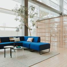 Loungesofa | Modulare Sitzelemente | Sitzinseln | Polsterhocker, HAWORTH, Riverbend & Pebble