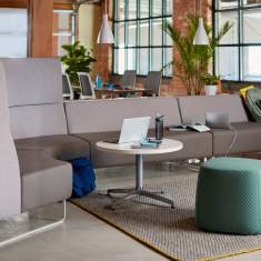 Loungesofa | Modulare Sitzelemente | Sitzinseln | Polsterhocker, HAWORTH, Riverbend & Pebble
