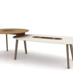 Flexible Konferenztische Büro Konferenztisch Holz Büromöbel, HAWORTH, Immerse, HAWORTH, Immerse