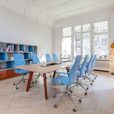Flexible Konferenztische Büro Konferenztisch Holz Büromöbel, HAWORTH, Immerse, HAWORTH, Immerse