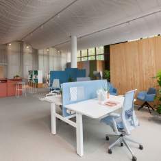 Weißer Schreibtisch Büro Sitz-Stehtisch Schreibtische Design Schreibtisch für 2, HAWORTH, YourPlace
Doppelarbeitsplatz
