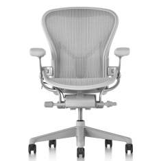 Drehstuhl grau Bürodrehstühle Netzgewebe Herman Miller, Aeron Bürodrehstuhl