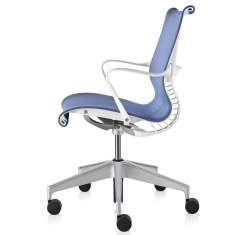 Konferenzstuhl drehbar Drehstuhl blau Bürostuhl ergonomisch Bürostühle, Herman Miller, Setu  Bürodrehstuhl