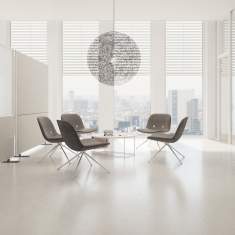 Stand Whiteboard Büro Whiteboards Magnettafel, o+c system - adeco, Acoustic Space Whiteboard