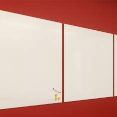 Wand Whiteboard Büro Whiteboards Magnettafel, o+c system - adeco, Whiteboard mit Magnetfolie