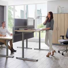 Elektrisch höhenverstellbarer Schreibtisch ergonomische Büromöbel Schreibtische Büro Gesundheit fm Büromöbel, all in one - fm61
höhenverstellbar
