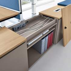 Sideboard Büro, fm Büromöbel, Clear Arbeitsplätze