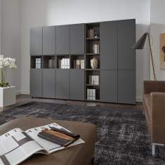 Türschrank Büro Türschränke gross, fm Büromöbel, Clear Schränke mit Flügeltüren Klappentüren