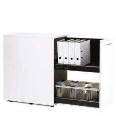 Rollcontainer Büro kleiner Büroschrank Rollen Bürocontainer abschließbar, fm Büromöbel, Hightower