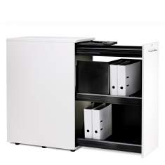 Rollcontainer Büro kleiner Büroschrank Rollen Bürocontainer abschließbar, fm Büromöbel, Hightower