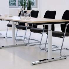 Konferenztisch weiss, fm Büromöbel, Konferenztische rechteckige Tischplatte