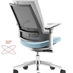 Bürostuhl Bürodrehstuhl türkis Drehstühle fm Büromöbel, Leon X 3.6