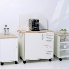 Cateringwagen fahrbar Catering Barwagen, fm Büromöbel, Mobile Kaffeebar