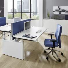 Schreibtisch höhenverstellbar ergonomische Büromöbel Schreibtische Büro Gesundheit, fm Büromöbel, twinbase Sitz-Stehtisch