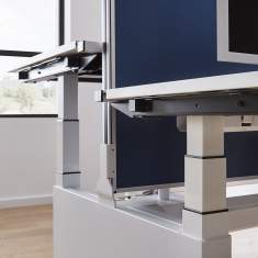 Schreibtisch höhenverstellbar ergonomische Büromöbel Schreibtische Büro Gesundheit, fm Büromöbel, twinbase Sitz-Stehtisch