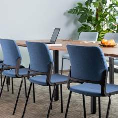 Konferenzstühle blau Besucherstuhl Büro Besucherstühle Konferenzstuhl Nowy Styl Xenium