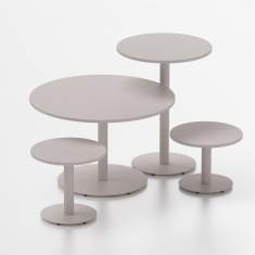 Kantinen Tisch Caffe Tisch Säulentisch quadratisch Beistelltisch Nowy Styl MeeThink
runde Tischplatte