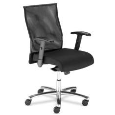 Bürostuhl schwarz Bürodrehstuhl moderne Bürostühle  Netzrücken Nowy Styl Neo-Lux